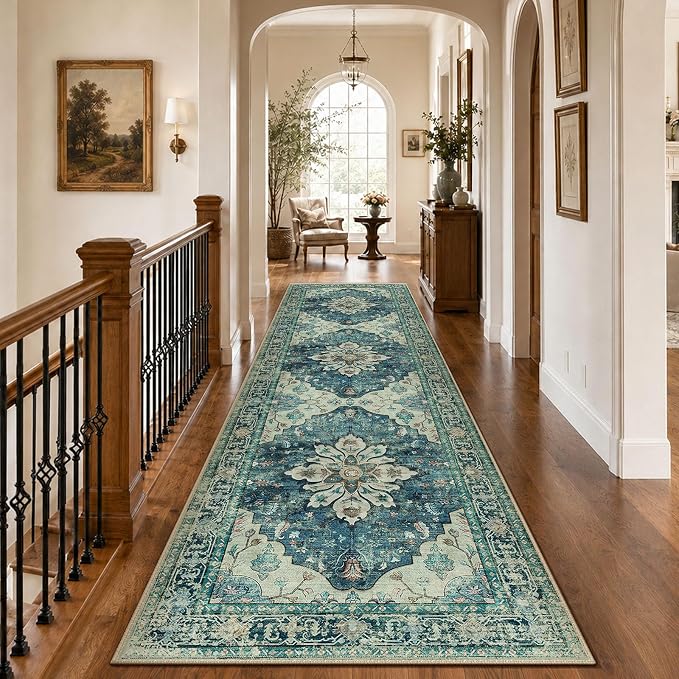 RELEANY Washable Area Rug, Runner 3'x10', Water Repellent, Pet Friendly by RELEANY