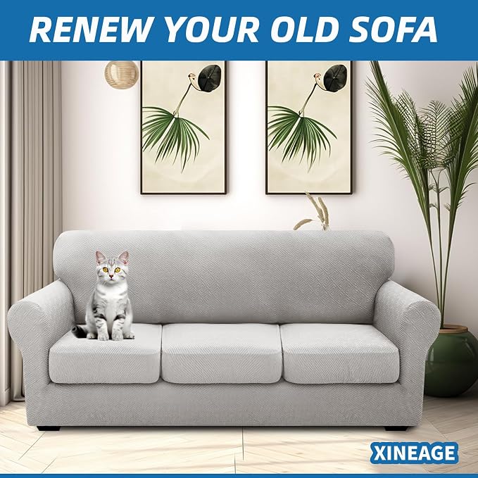 XINEAGE 2026 New 4 Pieces Extra Large Couch Covers - Image 4
