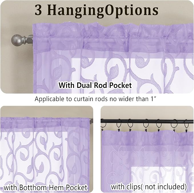 Furman Sheer Curtains 45 inch Length - Image 5