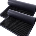 OLANLY 2-Pack Front Door Mats 59x23, Waterproof Heavy-Duty Doormats | Black by OLANLY