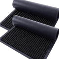 OLANLY 2-Pack Front Door Mats 71x23, Waterproof Heavy-Duty Doormats | Black by OLANLY