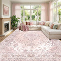 RELEANY Washable Area Rug, Large 10'x14', Water Repellent, Pet Friendly by RELEANY
