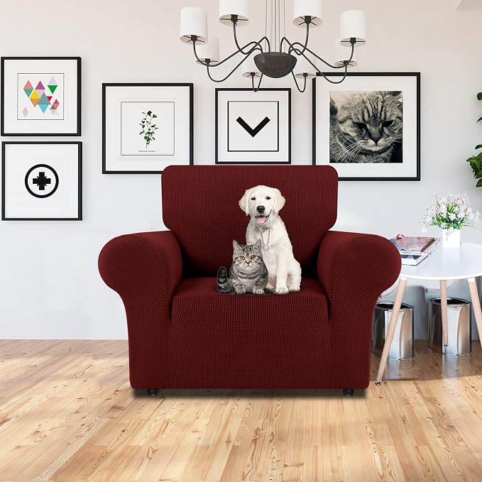 LURKA Stretch Chair Sofa Slipcovers 1 Piece Couch Covers - Image 2