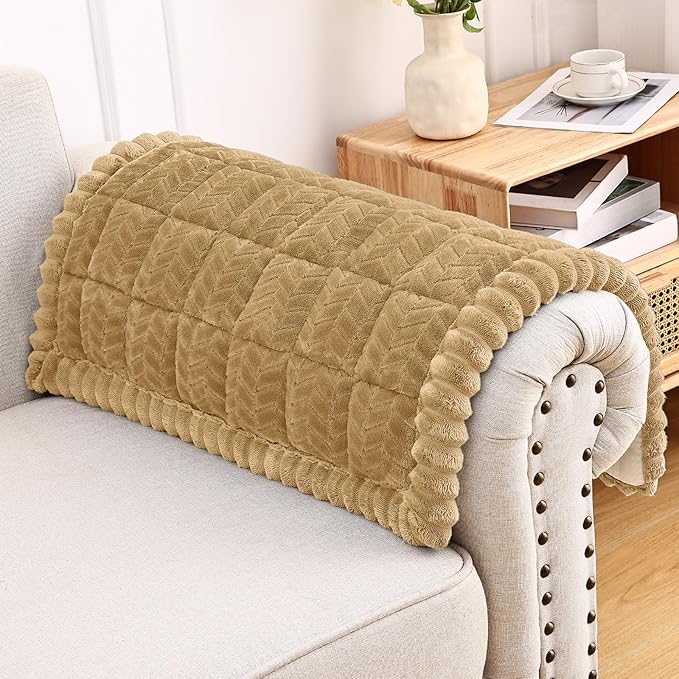 Smiry Couch Cover for Dogs, Non Slip Fuzzy Pet Sofa Arm Covers Washable | Sofa by Smiry