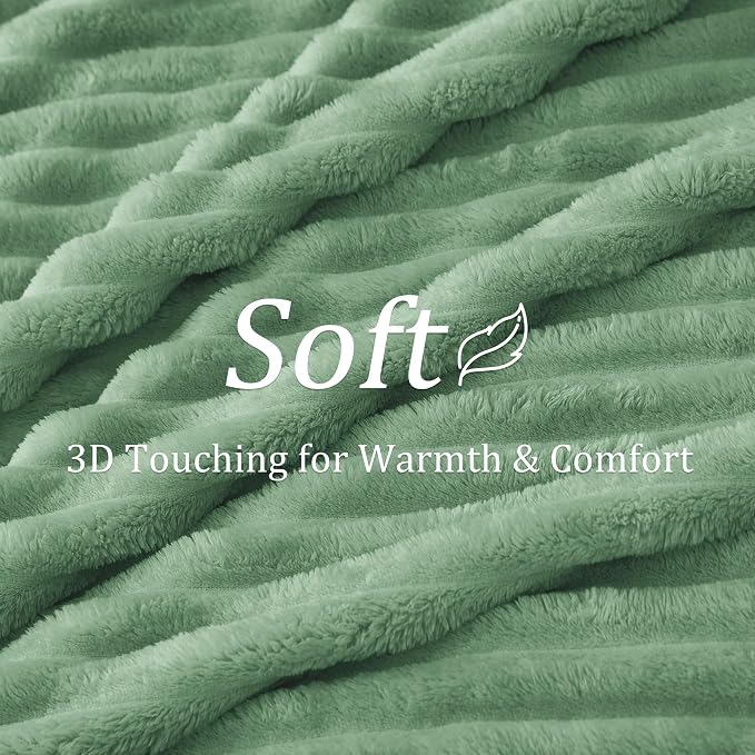 BEDELITE Ribbed Twin Blanket for Couch & Bed, Warm Yet Lightweight, Ribbed - Image 5