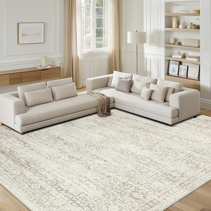 Washable Rugs 10x14 Area Rugs for Living Room, Dining Room Carpet | Ultra Soft - Image 7