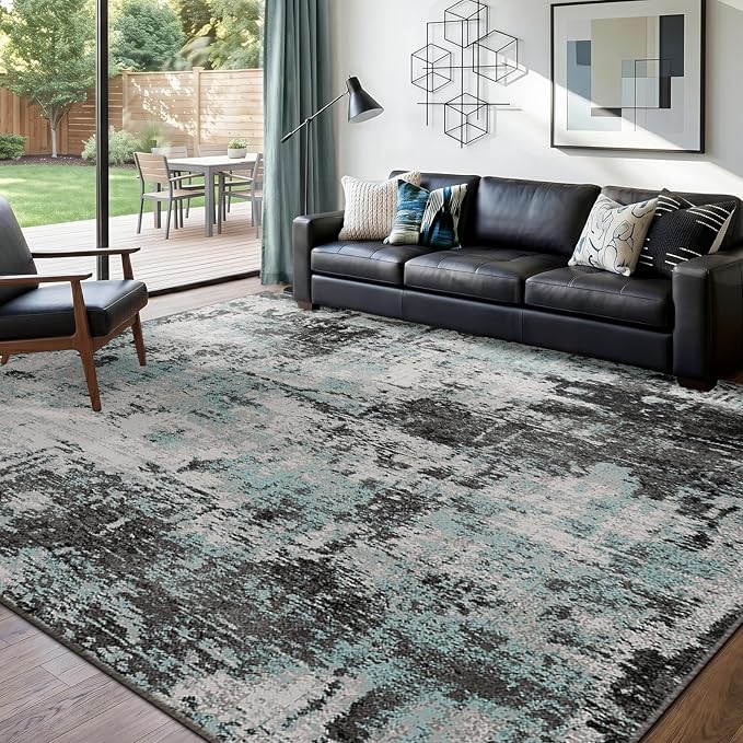 RELEANY Washable 6'x9' Abstract Area Rug - Image 9