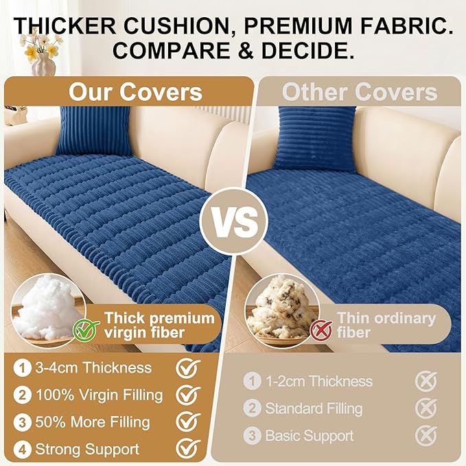 Smiry Couch Cover for Dogs, Non Slip Washable Sofa Protector for Pets | Soft - Image 4