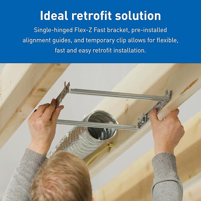 Panasonic WhisperFit Ceiling Mount Bathroom Exhaust Fan with Dimmable LED Light, 50-80-110 CFM, FV-0511VFL1