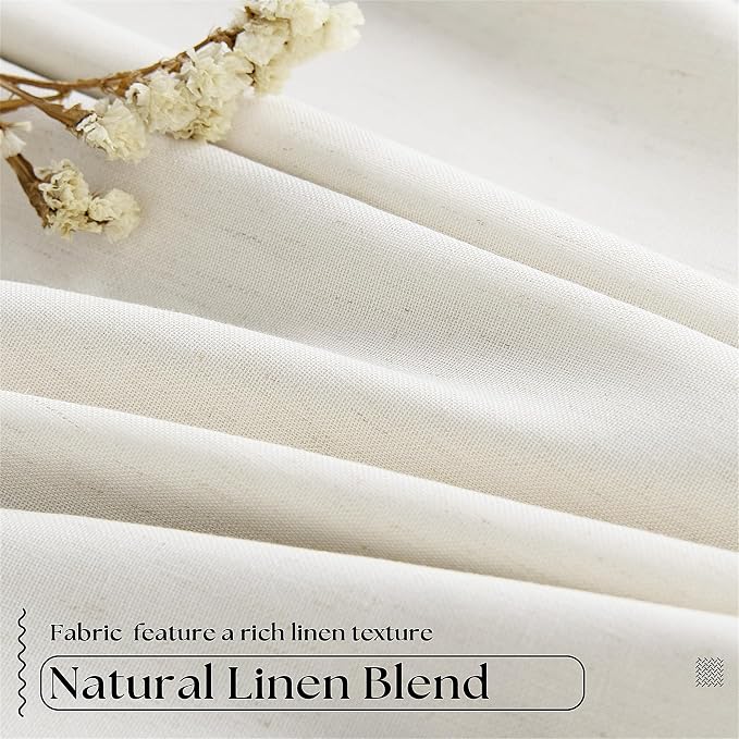 Natural Cream Pinch Pleated 100% Blackout Curtains 95 Inches Long | Double - Image 5
