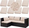 8PCS Patio Cushion Covers.Patio Furniture Couch SeatSlipcovers | Washable by SUKAIKEQA