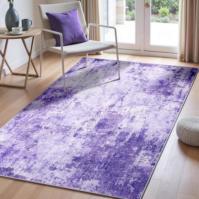 RELEANY Washable 3'x5' Abstract Area Rug by RELEANY