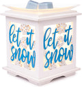 Scentsationals Wax Melt Warmer, for Scented Wax Melts - Christmas Holiday Collection Let It Snow - Fragrance Cubes and Tarts