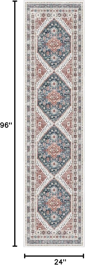Madane Hallway Runner Rug 2x8 Washable Kitchen Rugs Non-Slip, Soft Ultra-Thin - Image 2