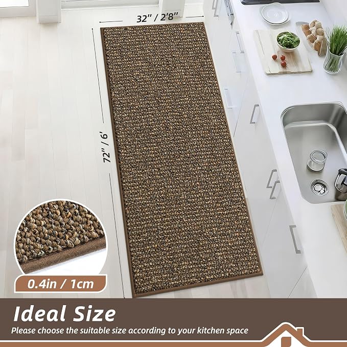 BEQHAUSE Kitchen Runner Rugs 32"x72", Kitchen Mats - Image 2
