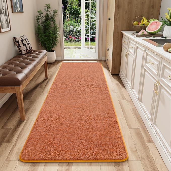 2x6 Runner Rug for Hallway, Long Runner Rugs Non Slip, Non Slip Backing Runners by AROGANAREARUG