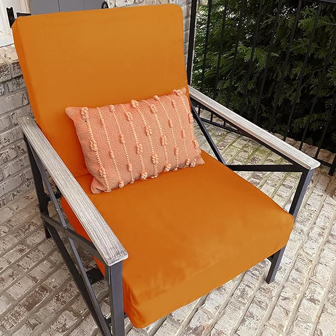 Sqodok Outdoor Cushion Covers 24x22 inch, Wicker Chair - Image 9