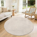 Pauwer 4ft Area Rugs for Living Room, Modern Non Slip Washable Rug, Soft Fluffy by Pauwer