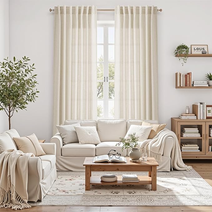 Birch Beige Curtains 90 Inches Long - Image 6