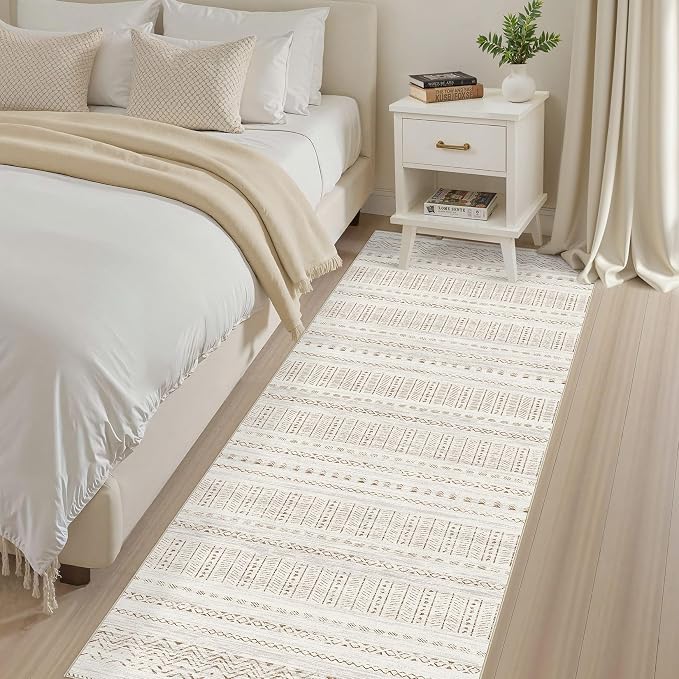cotiled Hallway 2.6x8 Runner Rugs Washable Boho Moroccan Soft Rug | Solve - Image 4