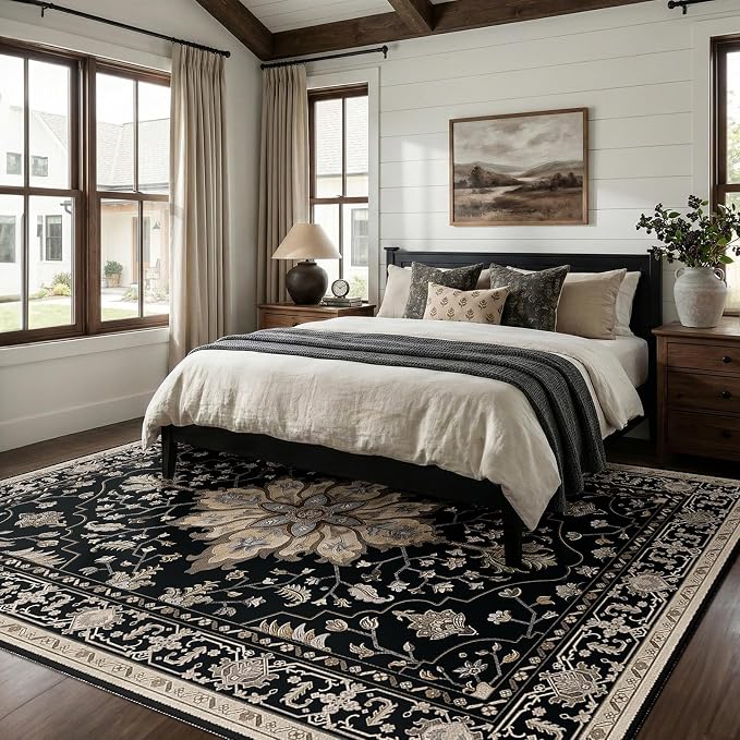 RELEANY Washable Area Rug, Large 9'x12', Water Repellent, Pet Friendly - Image 2