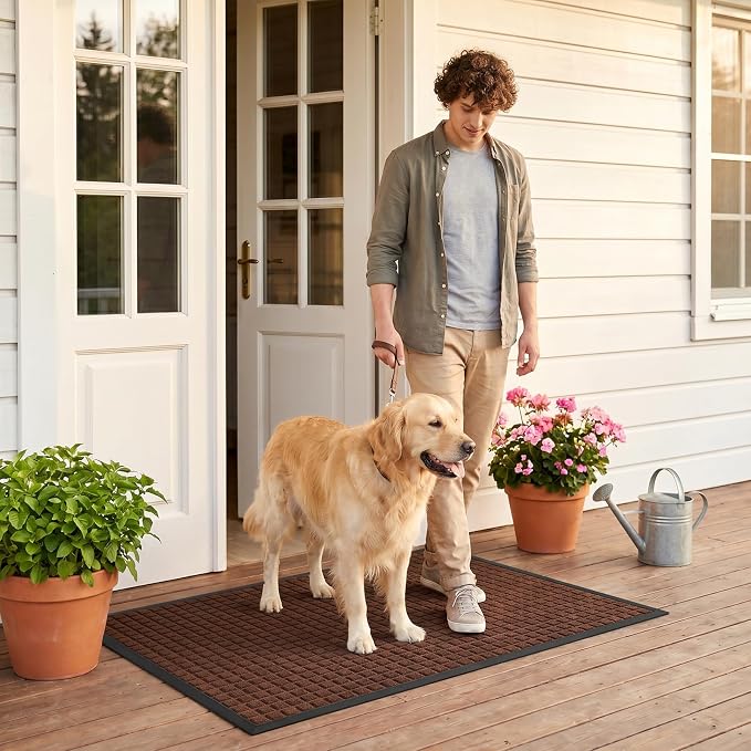 Front Door Mat Outside Entrance, Heavy Duty Waterproof Doormat | 31.5"x20" - Image 9