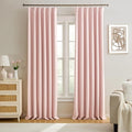 Pinch Pleated Curtains 92 Inches Long, Home Fashion Microfiber Thermal by KEQIAOSUOCAI