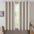 MIULEE 100% Blackout Linen Curtains by MIULEE