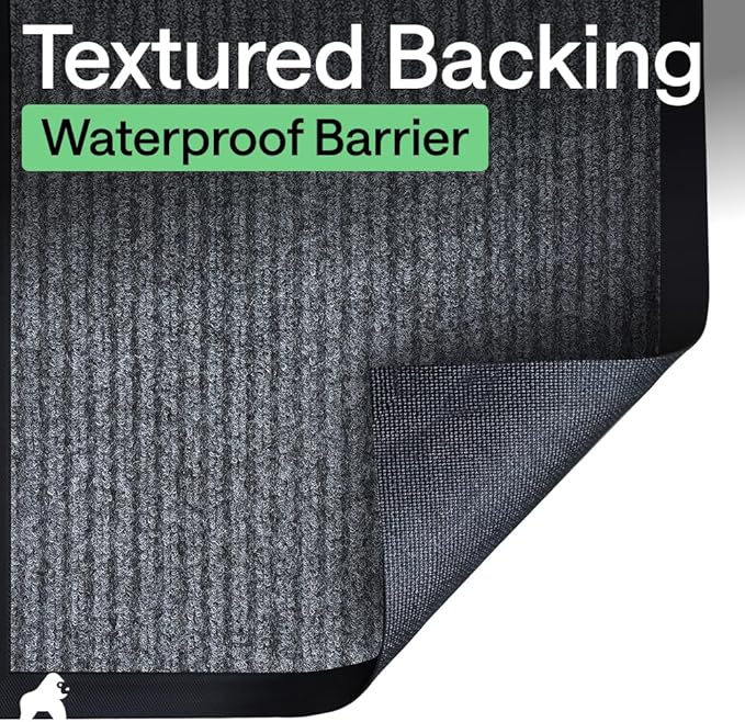 GORILLA GRIP Waterproof Traffic Guard Door Mat, Indoor Outdoor Durable Entryway - Image 6