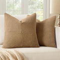 MIULEE Camel Brown Decorative Throw Pillow Covers by MIULEE