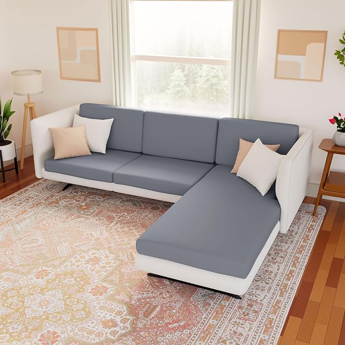 Waterproof Couch Cushion Covers, Stretch Sofa Seat Slipcovers | Stretch Fabric - Image 2
