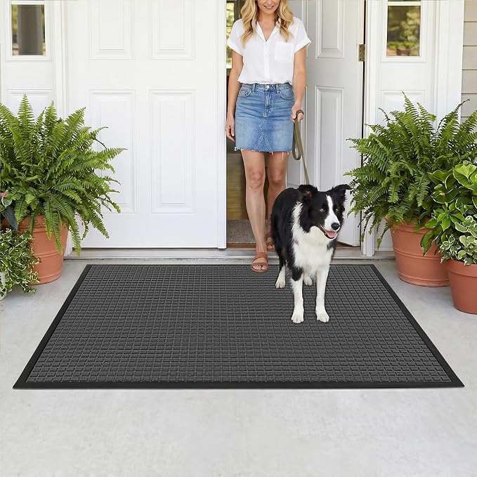 Front Door Mat Outside Entrance, Heavy Duty Waterproof Doormat | 73"x46" - Image 9