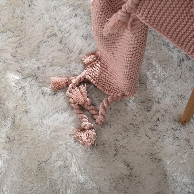 Goolela Sheepskin Area Rug 5x7 for Bedroom Living Room Fluffy Fuzzy Furry Rug - Image 7