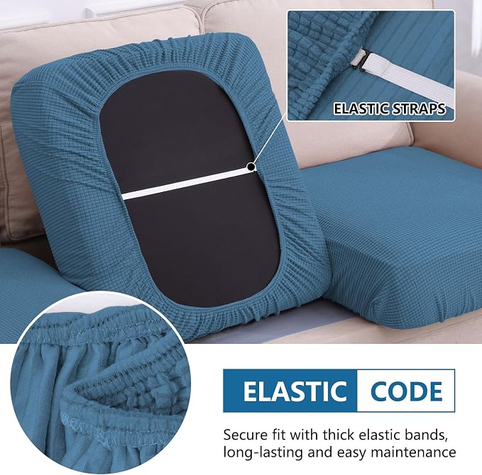 Waterproof Sectional Couch Covers, Non Slip Sofa Cushion Covers | L Shape - Image 4