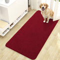OLANLY Dog Door Mat for Muddy Paws 47x24, Super Absorbent Chenille Mud Mat | Red by OLANLY