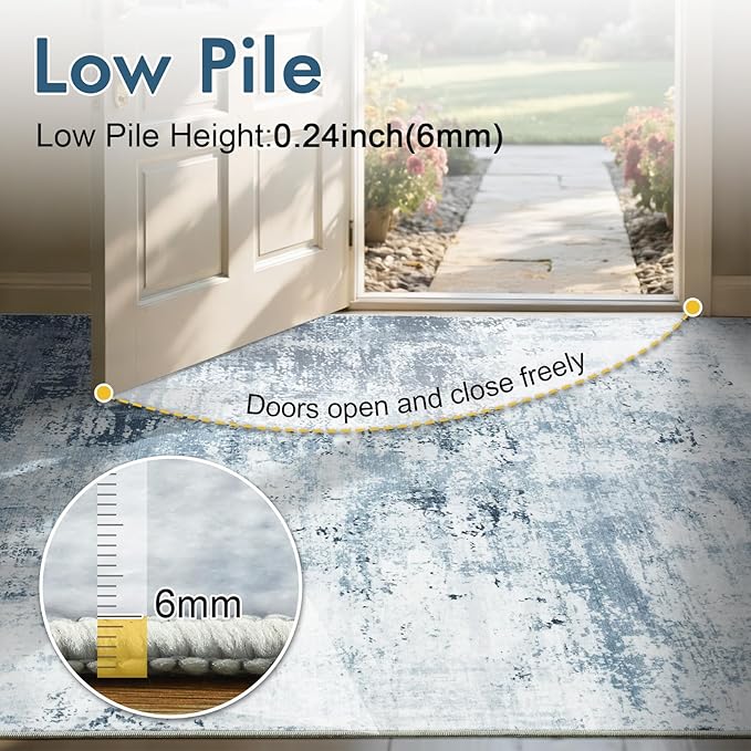 8x10 Ft Large Area Rugs for Living Room, Soft Non-Slip Washable Rugs Modern - Image 6