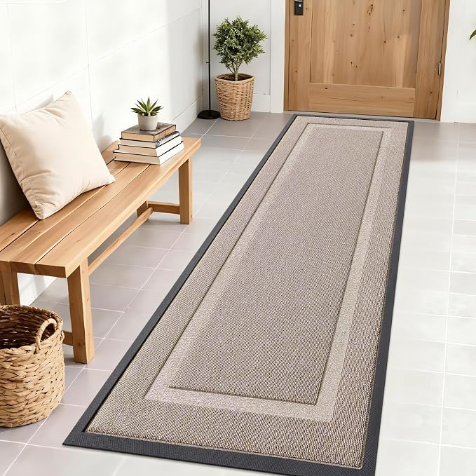 OLANLY Front Door Mat Outside 71x23, All-Season Heavy-Duty Rubber Doormat | by OLANLY