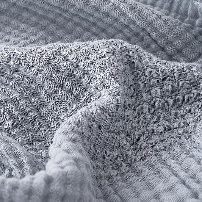 EMME Muslin Blankets for Adults Throw Blanket for Couch Breathable Gauze Soft by EMME