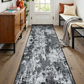 RELEANY Washable Runner 2'x8' Abstract Area Rug by RELEANY