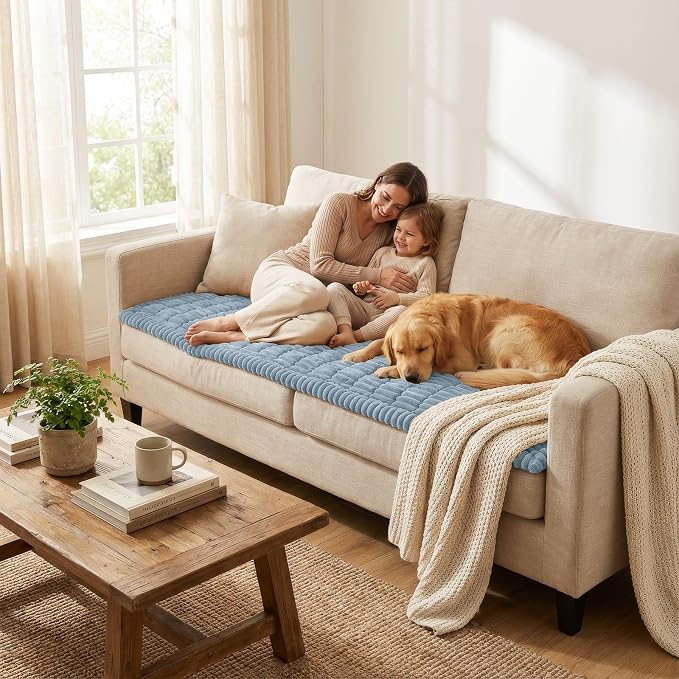 Smiry Couch Cover for Dogs, Non Slip Washable Sofa Protector for Pets | Soft - Image 6