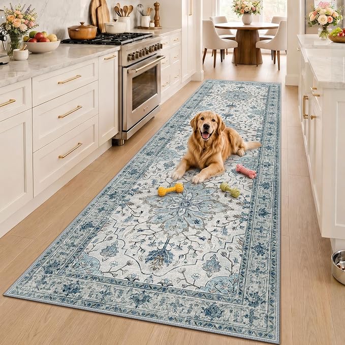 RELEANY Washable Area Rug, Runner 3'x10', Water Repellent, Pet Friendly - Image 2