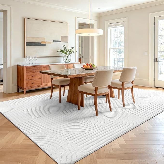 Pauwer 6x9 Area Rugs for Living Room, Modern Non Slip Washable Rug, Soft Fluffy - Image 8