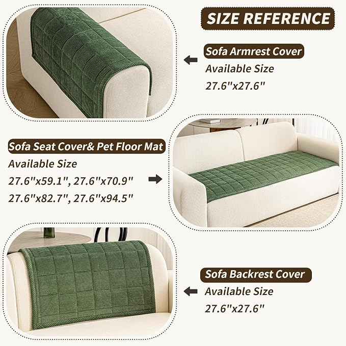 Couch Covers for Dogs Washable, Non Slip Couch Covers for Loveseat Sofa Pet - Image 4