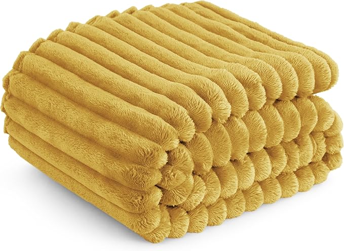 Bedsure GentleSoft Honey Fleece Blanket for Couch - Cozy Soft Blankets for Women, Cute Small Throws for Girls, 60x80 Inches