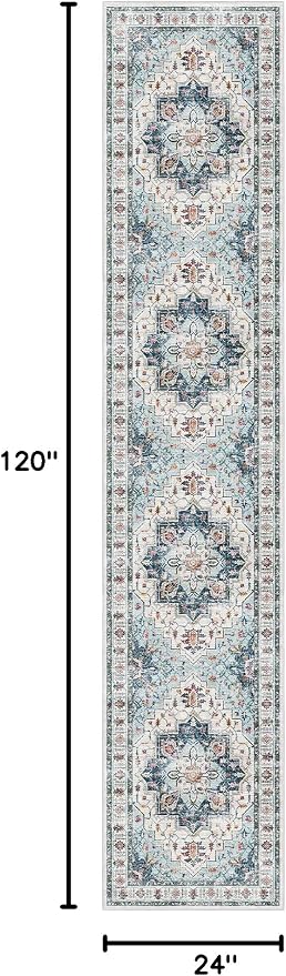 Madane Washable Runner Rugs 2x10 Long - Image 2