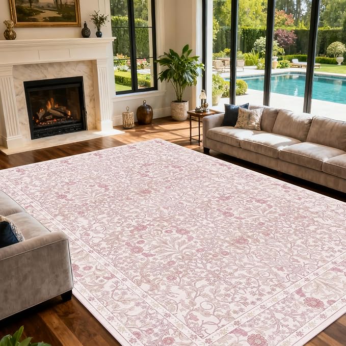 Extra Large 10x14 Area Rug for Living Room, Washable Rugs for Dining Room - Image 3