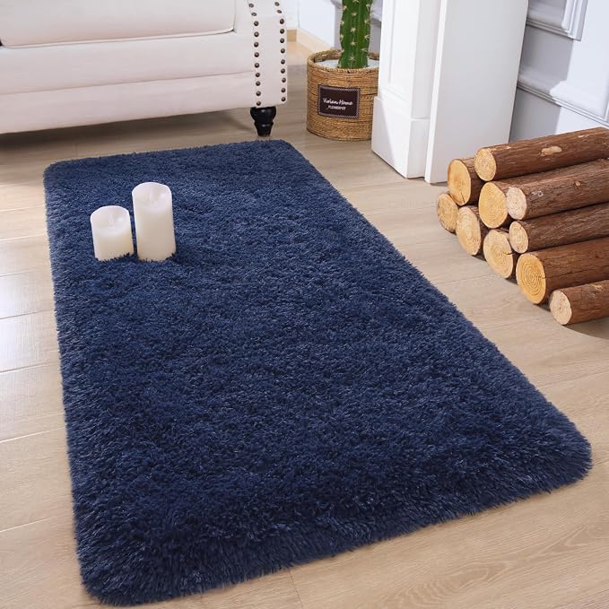 Chicrug Soft Runner Rug for Bedroom Living Room Plush Fluffy Rug 2x4 | Shag by ChicrugHomeDecor