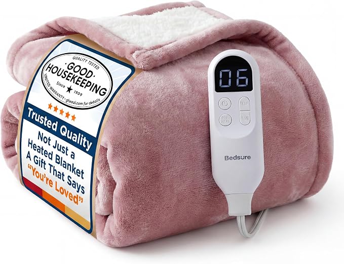 Bedsure Heated Blanket Throw, Soft Electric Blanket by Unknown
