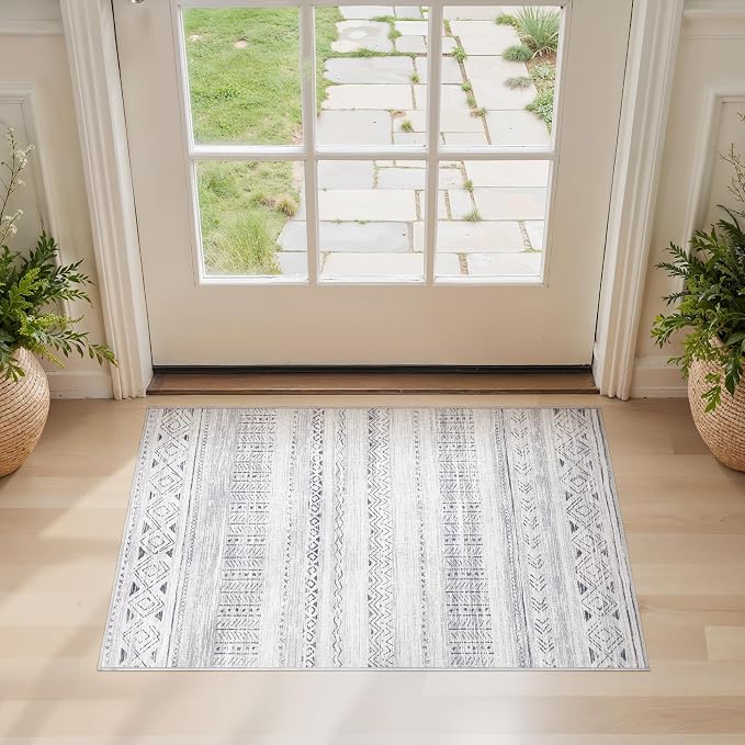 cotiled Washable 2x3 Entryway Rugs: Boho Moroccan Soft Small Rug | Solve Modern - Image 3