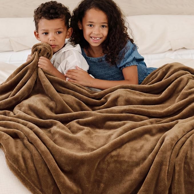 Bedsure GentleSoft Brown Throw Blanket - Image 6